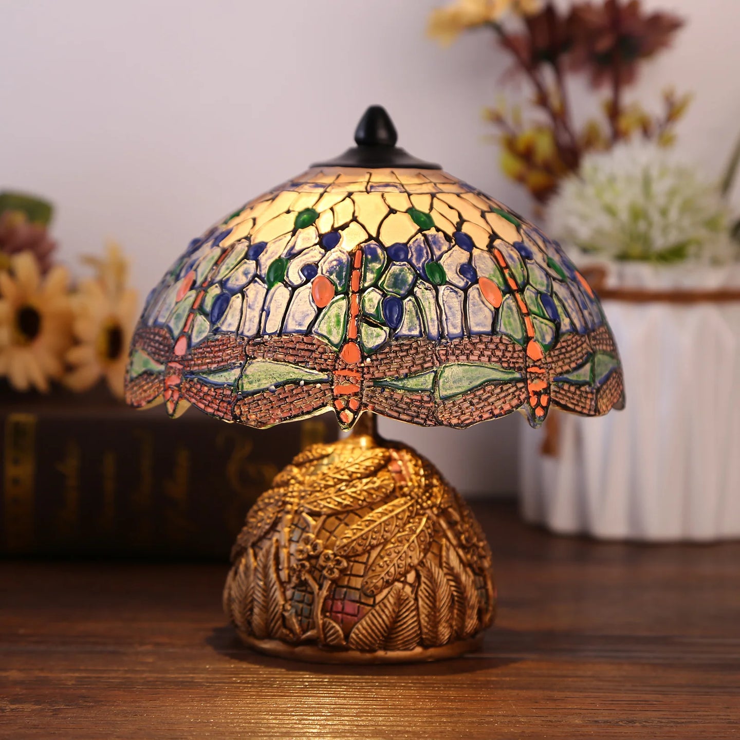 Vintage Dragonfly Lamp